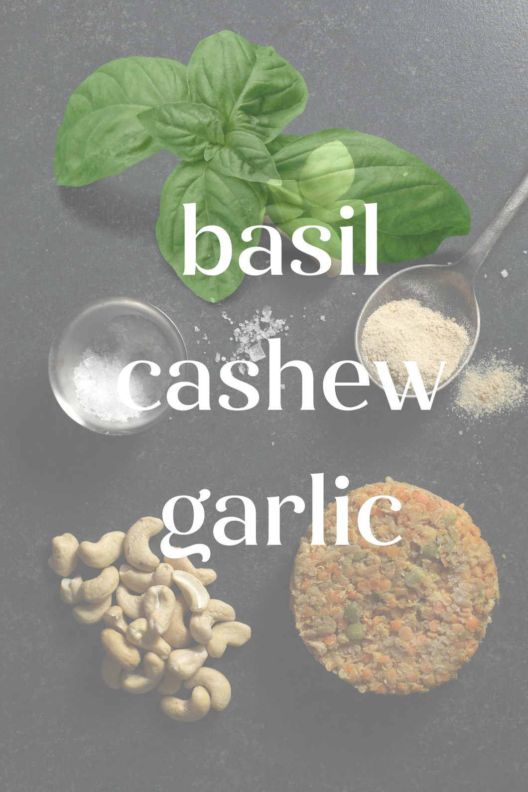 Seasonal - Organic Basil Garlic Cashew Patties